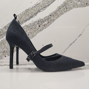 NWT rag & bone Denim Pointed Toe Mary Jane Heels | Size 39
